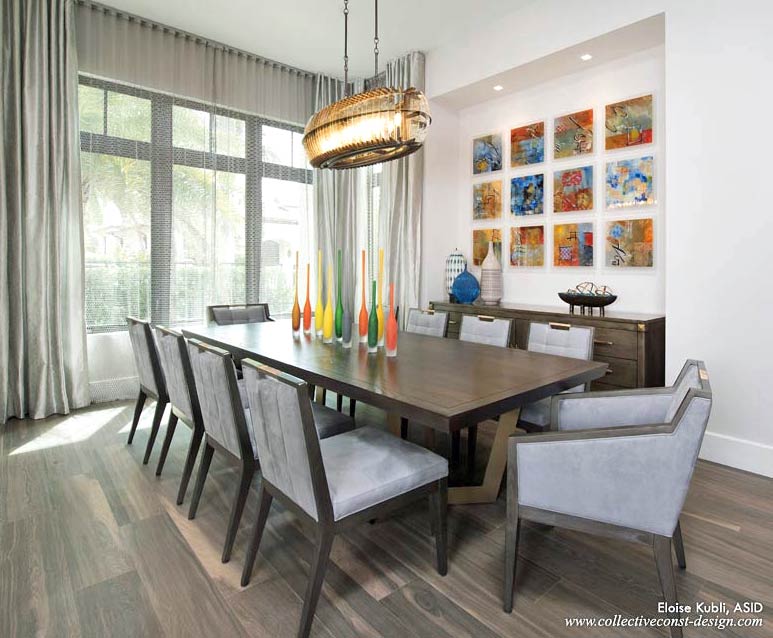 Kubli was involved with the complete design, colors, finish selections, and furnishings of this Intracoastal home on Las Olas Isles. Working with the owners, architect, and custom builder, it was a turnkey project.