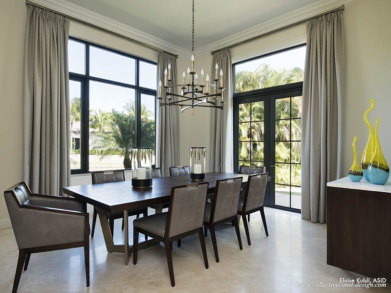 The breakfast room is adjacent to the newly renovated kitchen.