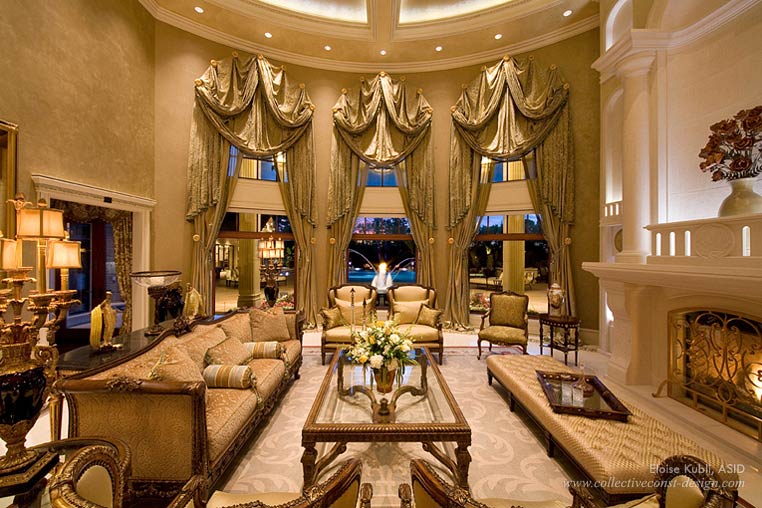 Majestic Mansion interior design and architectural styling by Eloise Kubli, ASID.