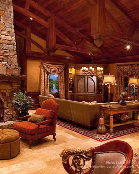 Majestic Mansion interior design and architectural styling by Eloise Kubli, ASID.