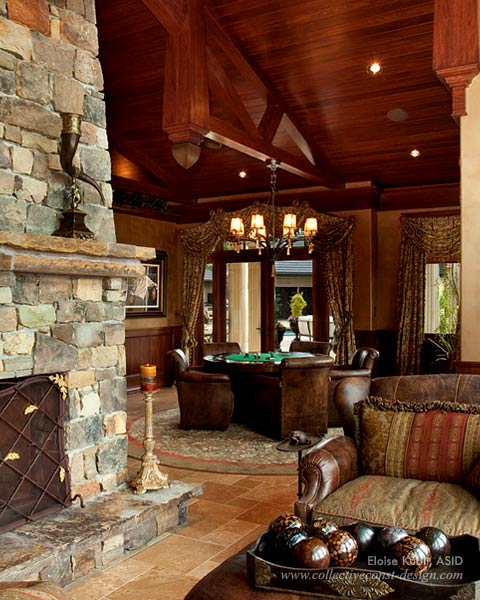 Majestic Mansion interior design and architectural styling by Eloise Kubli, ASID.