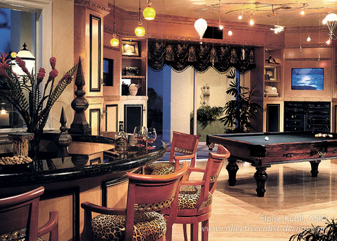 High-end designed whimsical lighting.
