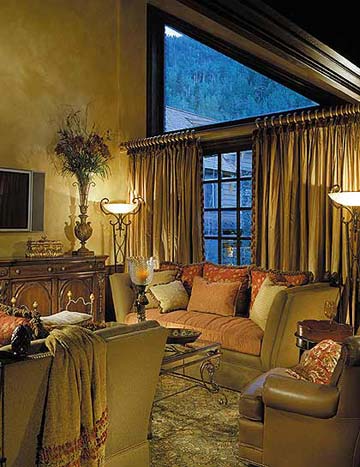 A warm, cozy area for relaxing with family and friends.