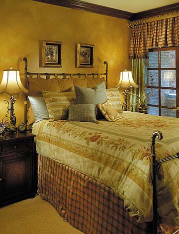 A guest room with a view, and a comfy spot for reading or relaxing.