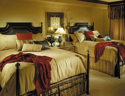 Another bedroom welcomes visitors.