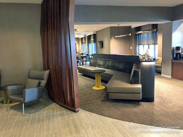 The renovated Television Lounge seen afrom another angle.