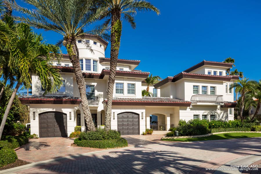 The elegant estate is now wearing a custom blended roof with copper flashing, LED lights, and new paint. Upgrades include weather resistant faux wood finishes on the garage and entry doors. New bronze impact glass windows and doors will add further depth and drama to the home.